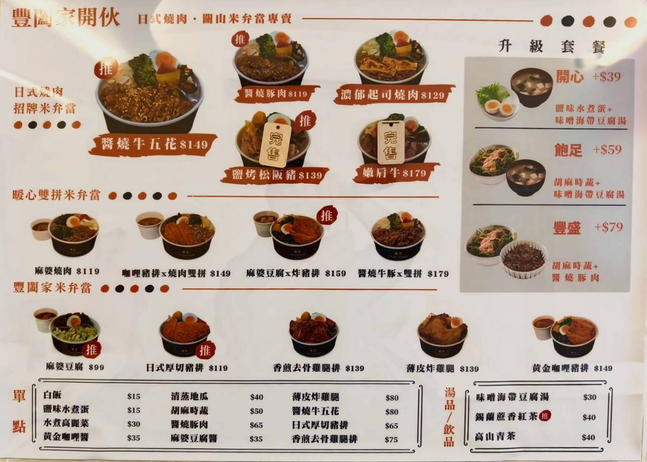 豐闔家開伙燒肉餐盒民權店｜高雄苓雅｜隱藏巷弄的好味道，主菜狂、配菜讚，會愛上！